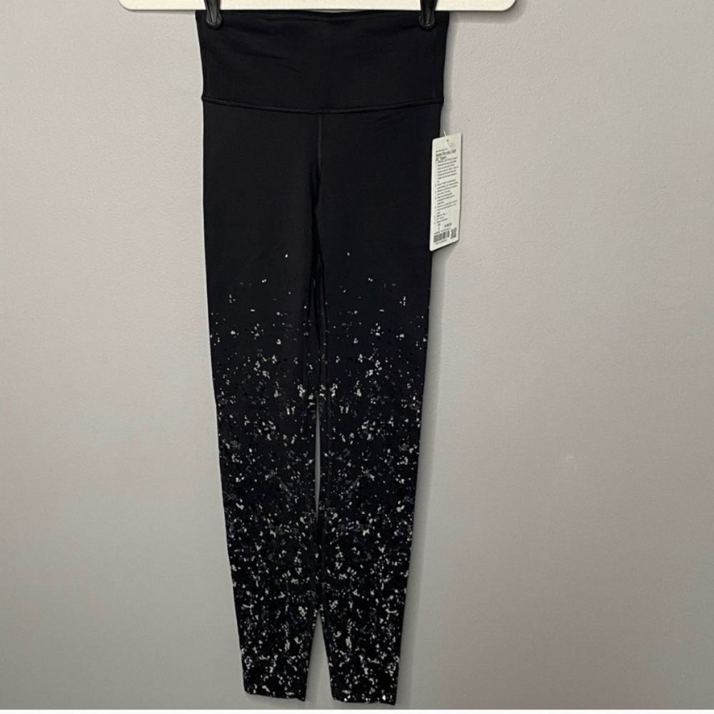 Black sparkle lululemon pants
